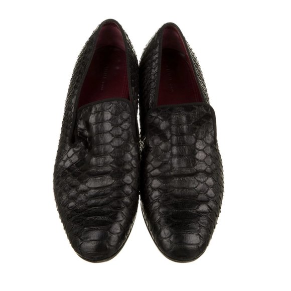 CELINE-Python Round-Toe Loafers 37.5 - Picture 2 of 8